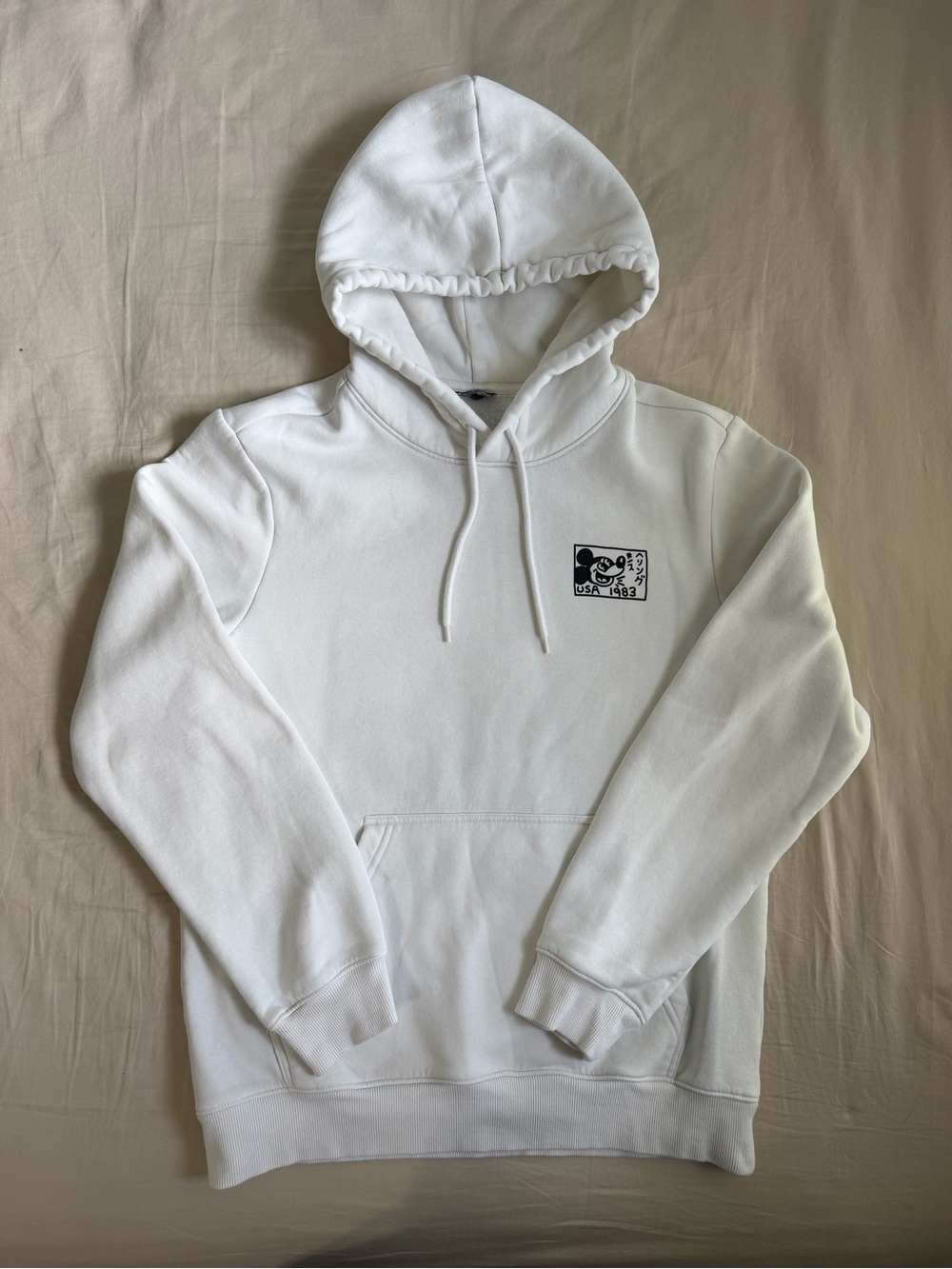 White Mickey Pullover Hoodie
